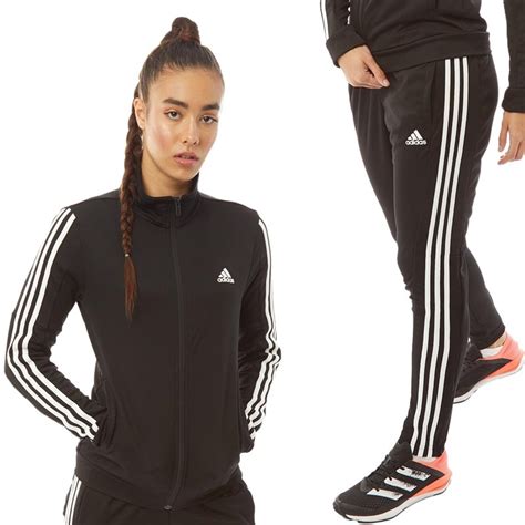 huispak dames adidas zwart|adidas trainingspakken.